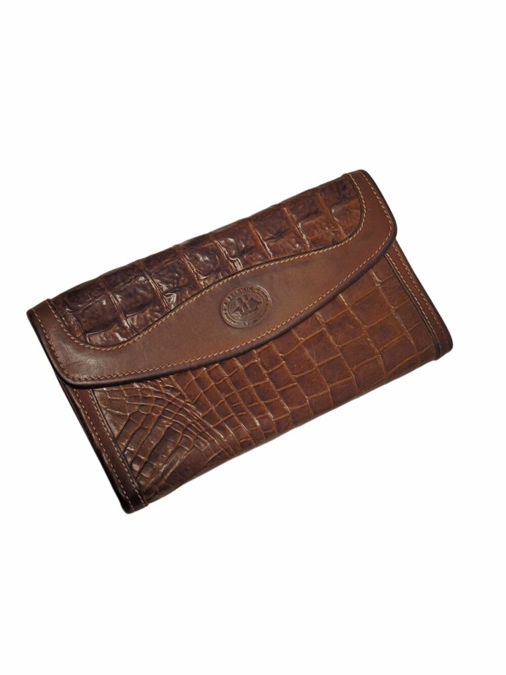 Brahmin Vintage Croc Embossed Wallet